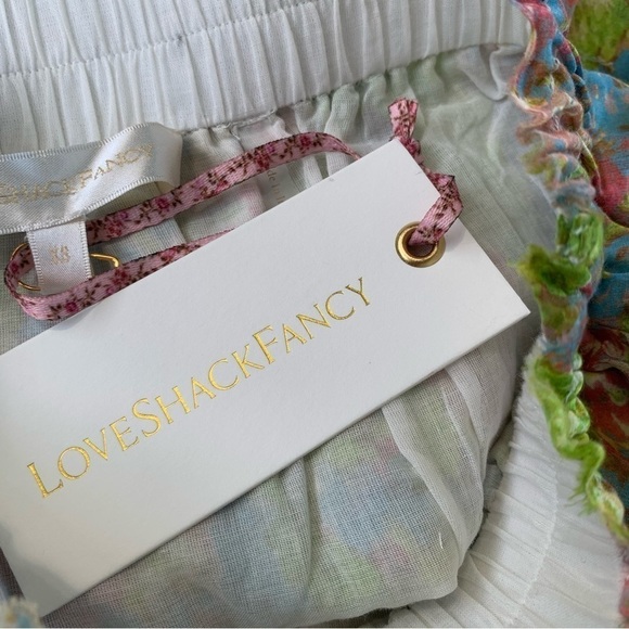 LoveShackFancy Ruffle Mini Skirt Pastel Fields - Picture 7 of 10